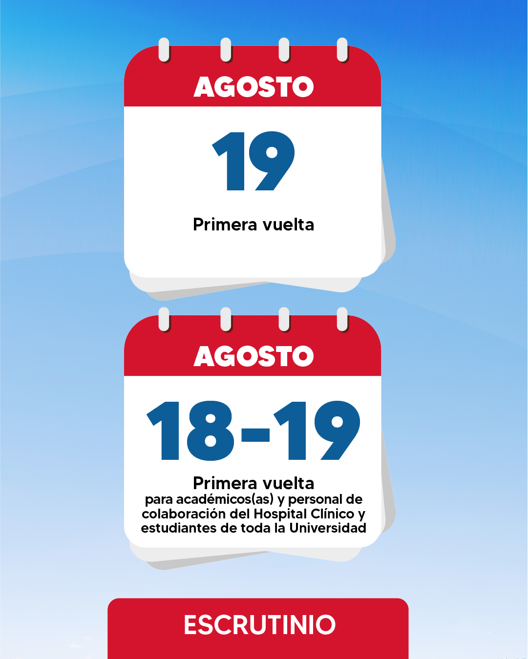 Calendario de las elecciones del Senado Universitario 2026, segunda parte